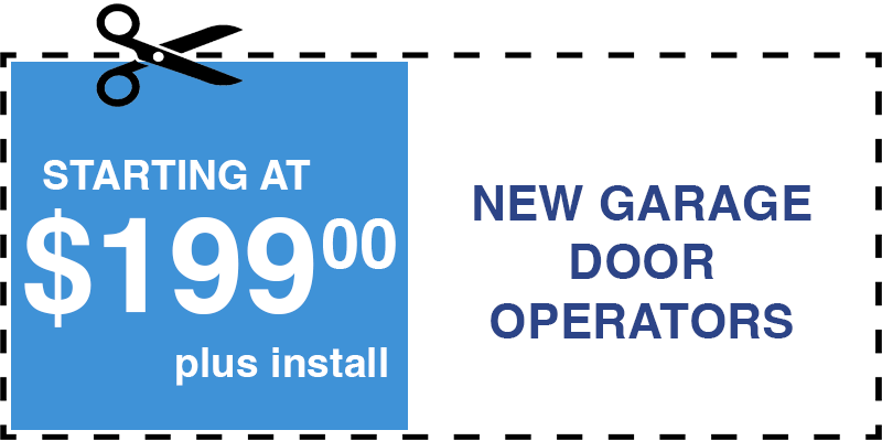 199 new garage door operators Levittown
