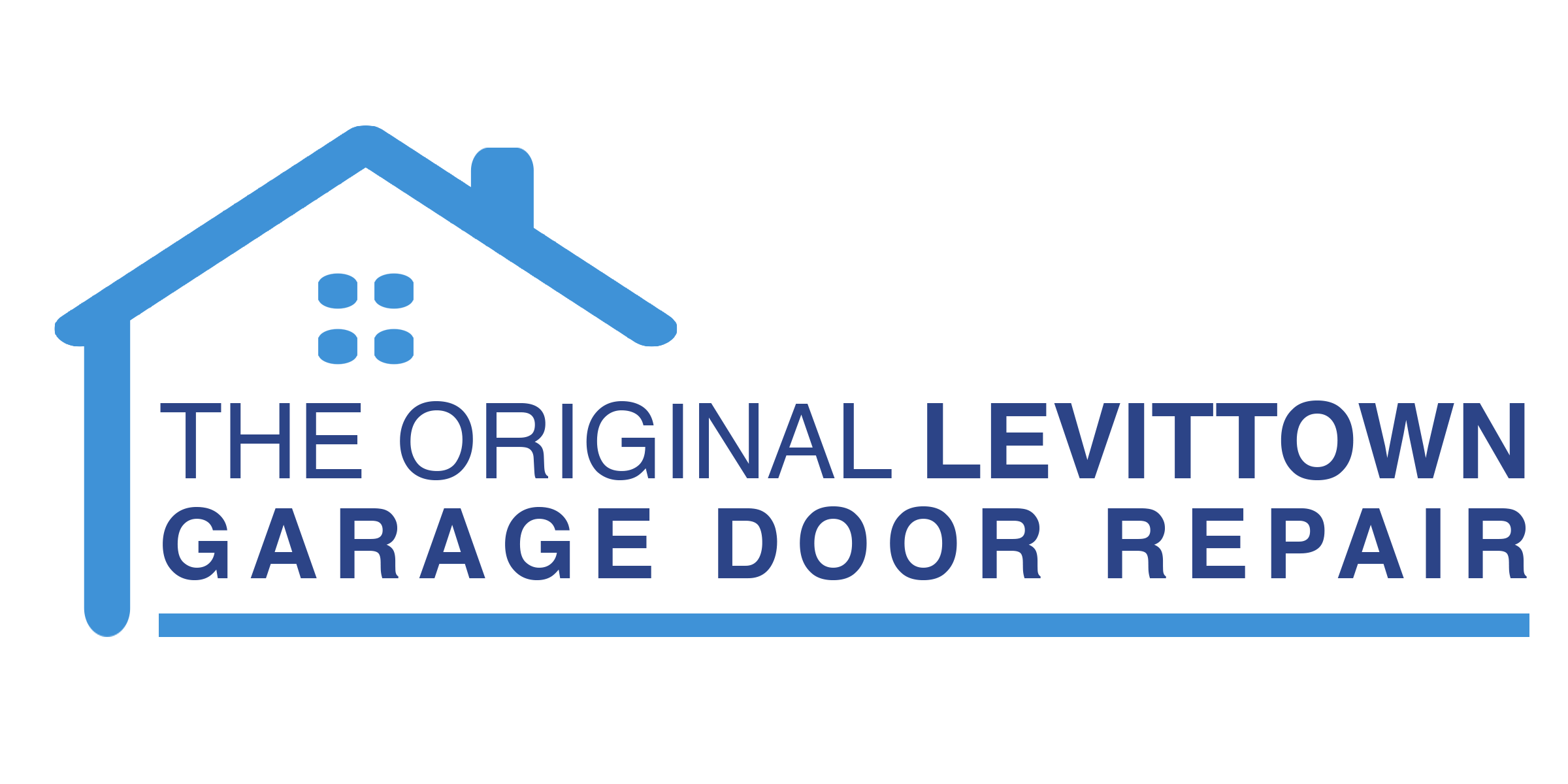 the original garage door repair Levittown logo